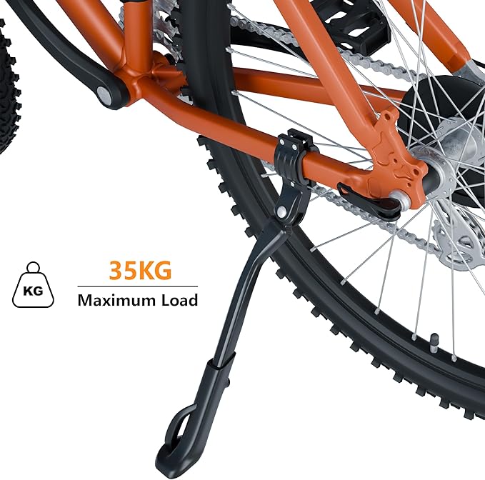 NICEDACK Bike Kickstand, Adjustable Kickstand Aluminium Alloy Bicycle Kickstand for Mountain Bike/700 Road Bike/BMX/MTB 26'' 27.5'' 28 29 inches Adults Bike