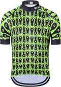 Weimostar Men's Cycling Jersey Short Sleeve Bike Clothing Multicolored Diamond