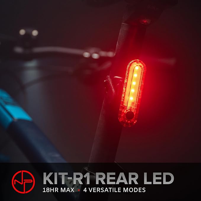 Bike Tail Light 2 Pack - Easy Bicycle Rear Light Installation - USB C Rechargeable Bike Lights for Night Riding - 18 Hour Max - Bicycle Brake Safety - 4 Modes LED (Luces para Bicicleta)