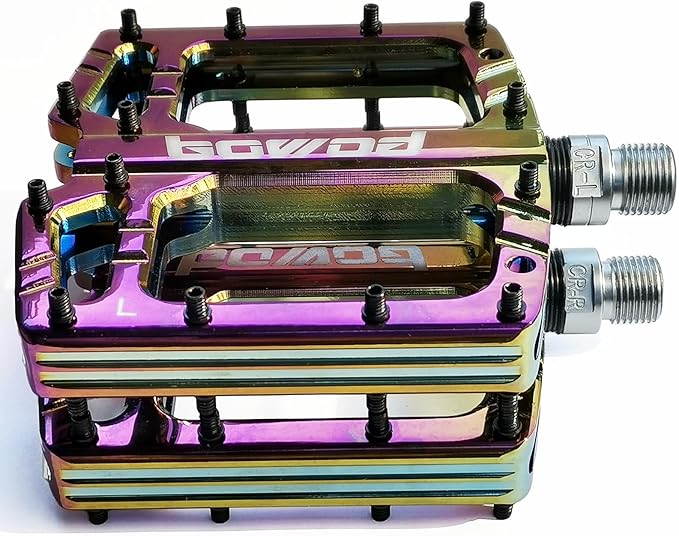 Bike Pedals 9/16" Lightweight Non-Slip Bicycle Platform Pedals - Fits Most Adult Bikes & Mountain Bikes &MTB, Road Bikes and Slip-Resistant Design
