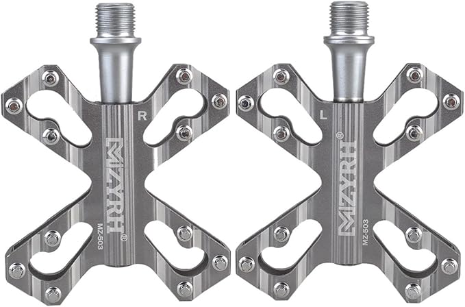 ThinkTop 3 Bearing Ultralight MTB BMX Road Mountain Bike Pedals Platform Flat Aluminum Sealed Ever Lubricate Bearing Axle 9/16 Inch