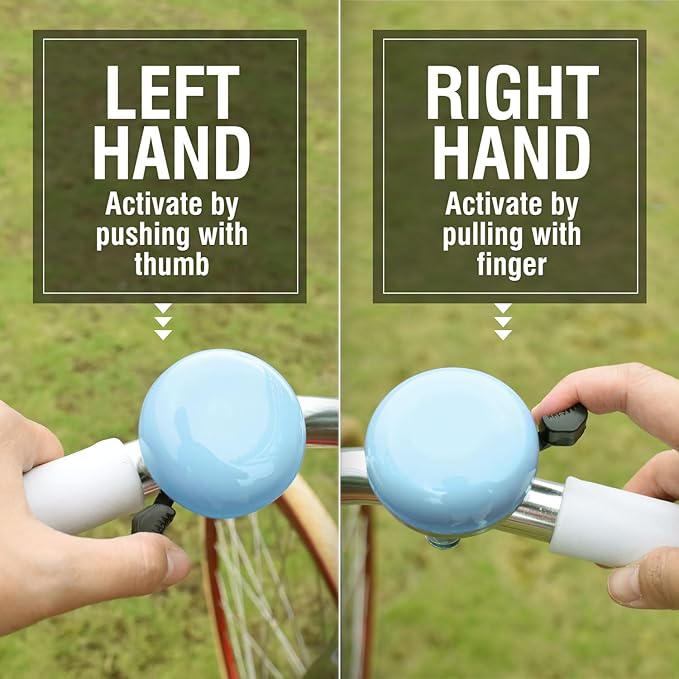 MARQUE Beach Cruiser Bike Bell – Classic Bicycle Bell Design for Adults and Kids with Traditional Ring Sound