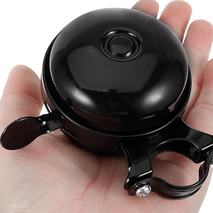 Vaguelly Vintage Bicycle Bell Double-Sided Metal Bike Bell Loud Ringing Anti-Loss for Road and Mountain Bikes with Portable Handlebar Mount