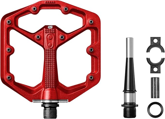 Crankbrothers Stamp Flat MTB Pedals - Size-Specific, Lightweight, Versatile, Durable Bike Pedals