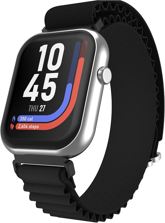 iTouch AIR 5 Smartwatch – 1.85” AMOLED Display, Bluetooth Calling, 100+ Sport Modes, Heart Rate, SPO₂, Stress & Sleep Tracking, IP68 Water Resistant, 7-Day Battery Life – for Android & iOS