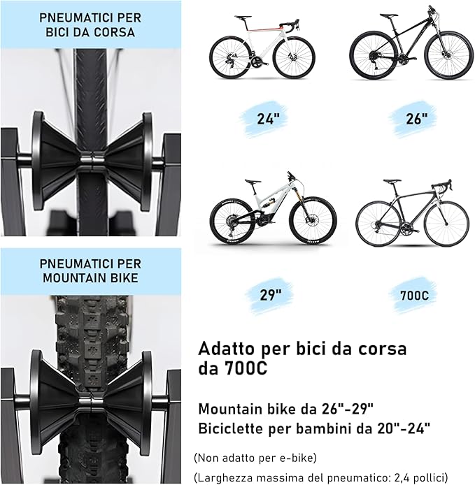 Favoto Bike Stand Floor for Road Bikes and Mountain Bikes Indoor Outdoor Storage Rack