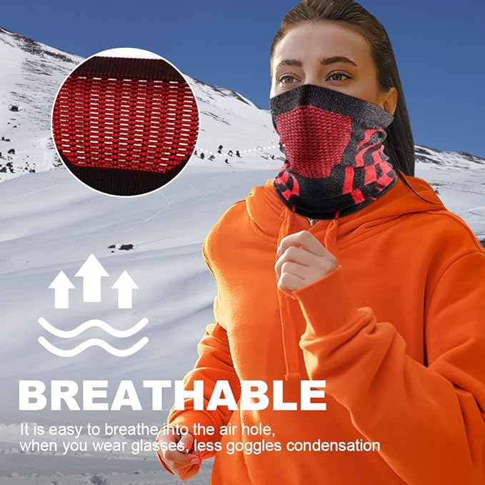 WTACTFUL Winter Neck Warmer Gaiter Windproof Face Mask Balaclava Bandana for Ski Snowboard