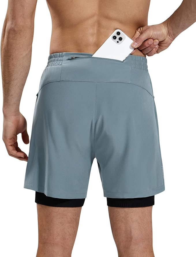 Nepest Men’s 4D Padded Mountain Bike Shorts MTB Cycling Biking Bicycle Riding Shorts with Zipper Pockets