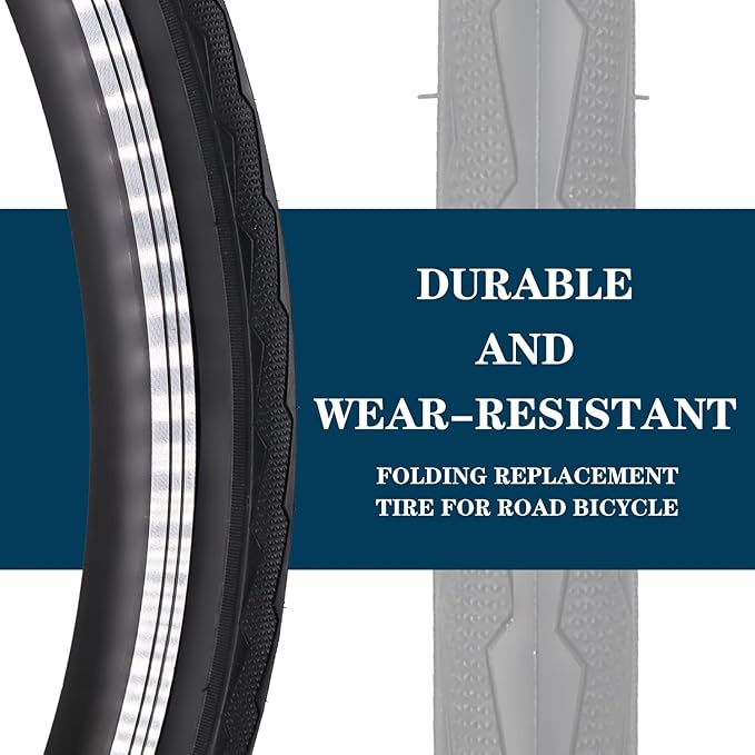 1 or 2 Pack 700X23C/25C/28C/35C Road Bike Tires with or Without 2 Inner Tubes Presta Valve and 2 levers for City Commuter Road Pavement Garden Trail Bike Tires