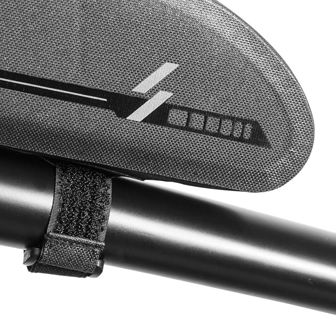 Feluz Bike Top Tube Bag, Waterproof Bicycle Frame Bag for Mountain Road BMX Bike, Front Phone Bags Mount Pouch, Cycling Accessories