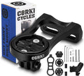 corki Bike Out Front Combo Computer Mount Adapter for Garmin Edge 130 200 500 510 520 810 820 1000 1030 (Simple Rainbow) Compatible with GM Wahoo Bryton Cateye Bike Mount