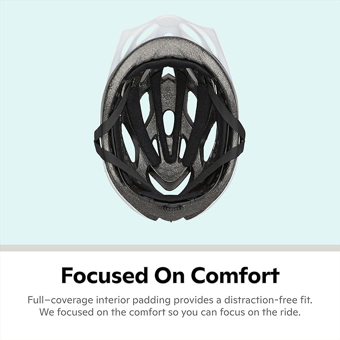 Schwinn Thrasher Helmet for Adults, Size 58-62 cm for Riders Ages 14+, Microshell, Adjustable Dial & Straps, Interior Padding, Air Vents, Lighted or Unlit, Visor, Adult Bike Helmet