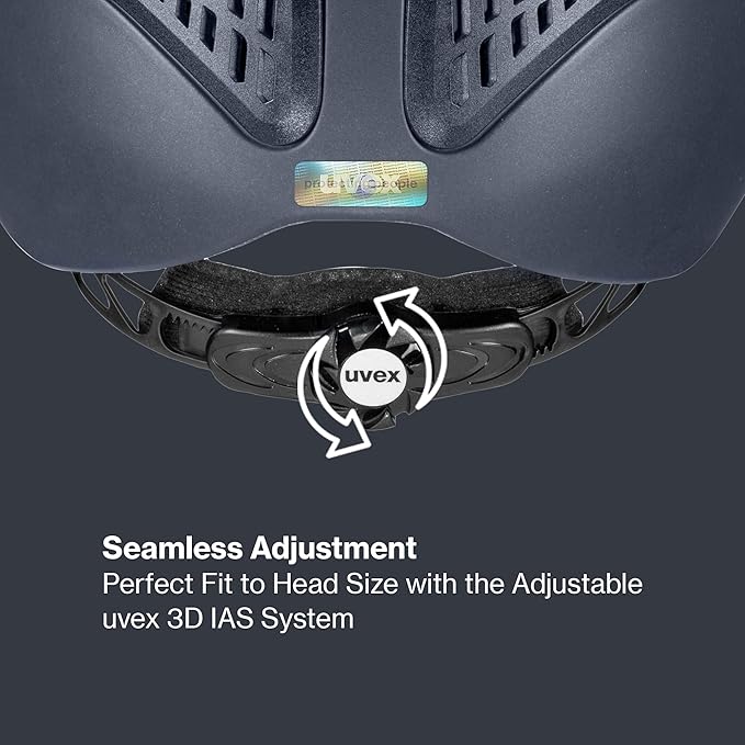 uvex exxential III - Lightweight Unisex Riding Helmet - Individual Size Adjustment