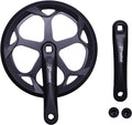 PROWHEEL 152MM/160MM/165MM/170MM/175MM Bike Crankset,46T/48T/52T Steel Chainring Bike Crank Arm Set,Double ChainWheel and Replacement Chain Guard,Compatible with City Bike,MTB,Electric Bicycle,Cargo