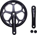 PROWHEEL 152MM/160MM/165MM/170MM/175MM Bike Crankset,46T/48T/52T Steel Chainring Bike Crank Arm Set,Double ChainWheel and Replacement Chain Guard,Compatible with City Bike,MTB,Electric Bicycle,Cargo
