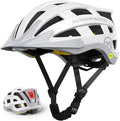 OutdoorMaster Gem II MIPS Bike Helmet with Light - Lightweight Cycling Helmet,Mountain Road Bicycle Helmet for Youth & Adult