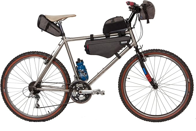 Two Wheel Gear - Mamquam Bicycle Frame Bag - Water Resistant, Adjustable - Designed for Commuting and Touring