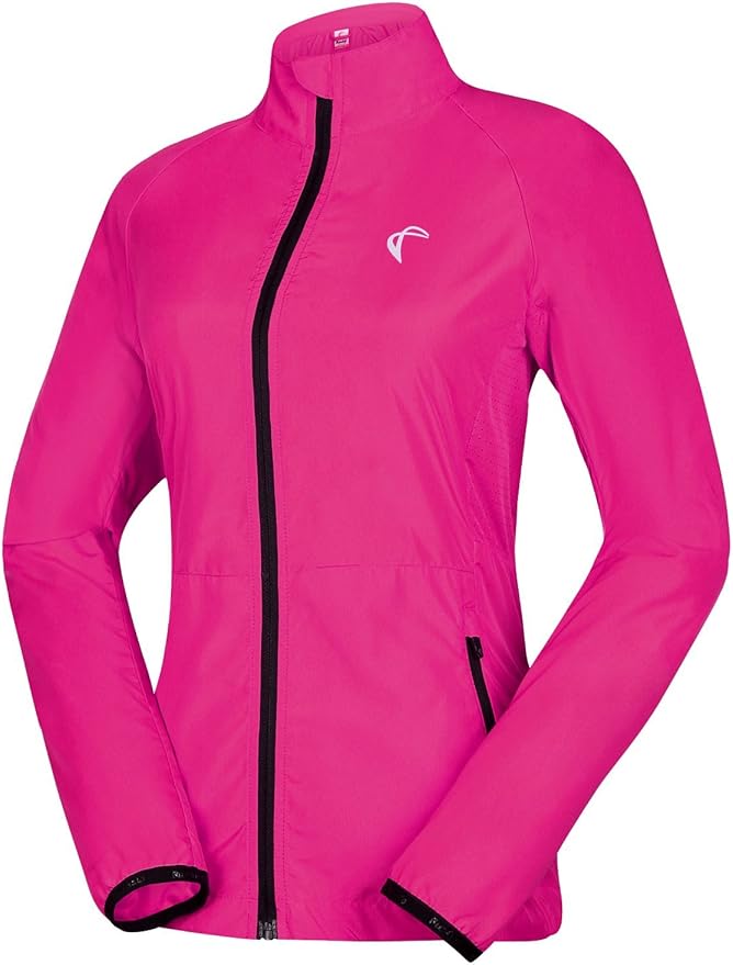 Women's Packable Windbreaker Jacket Resistant Convertible Cycling Running Jacket Lightweight Windproof Water