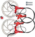 Zoom eBike Hydraulic Brake Upgrade Kit – 2/3 PIN Male Waterproof Power-Off Sensor Connector, Pre-Bled Brake Levers & Calipers with 160mm Rotors