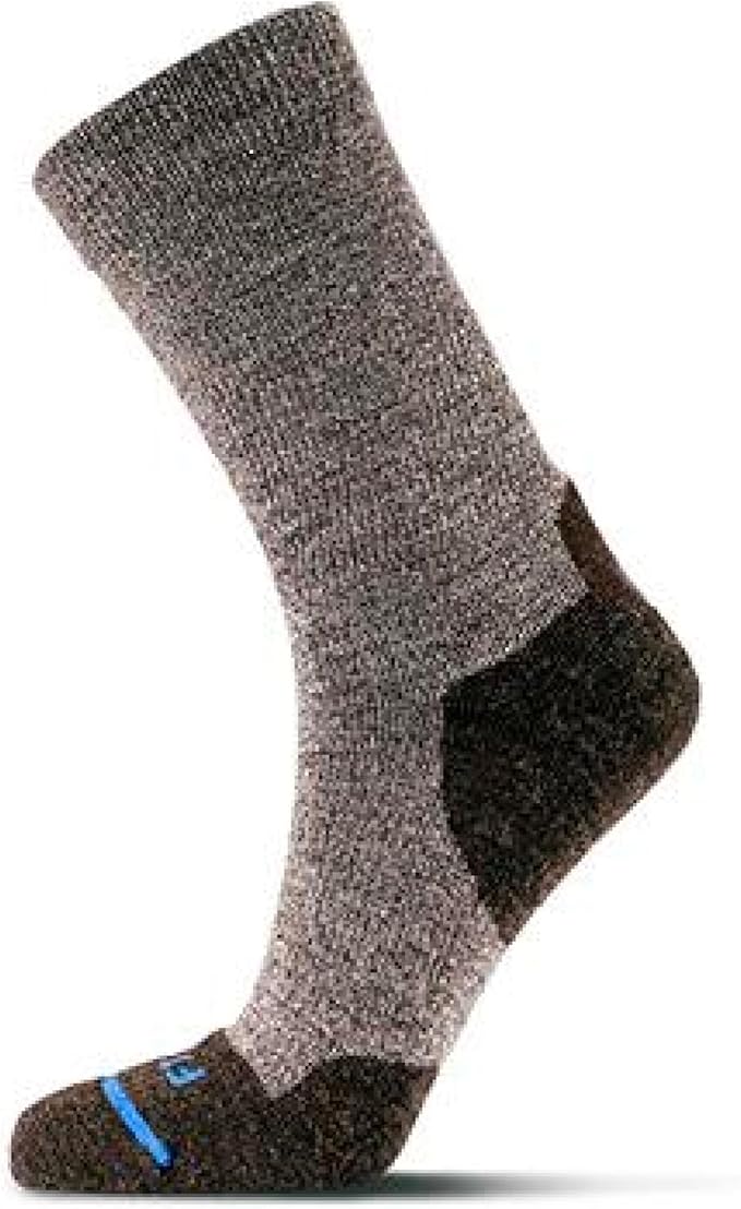 FITS Light Cushion Crew Socks, Sweat & Odor Resistant, Temperature Regulating Merino Wool Hiking Socks