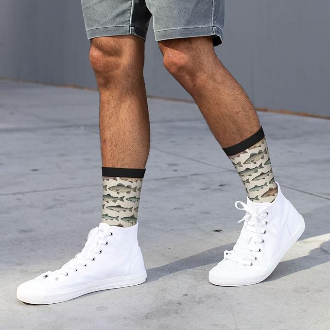 Crew Athletic Socks Funny Crazy Casual Sports Novelty Dress Socks for Women Men Running Hiking