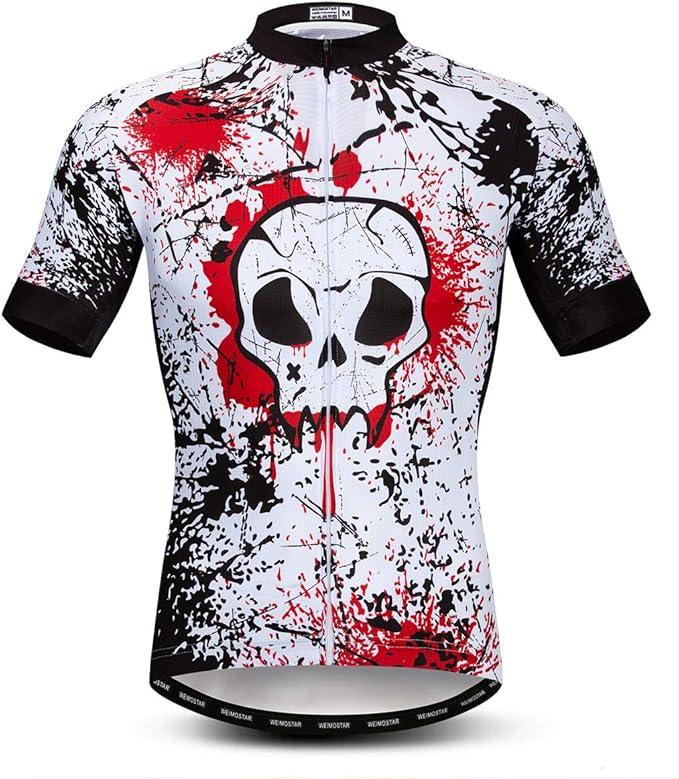 Men's Cycling Jerseys Wolf Print Bicycle Shirts Summer Road Bike Clothes Quick Dry Breathable