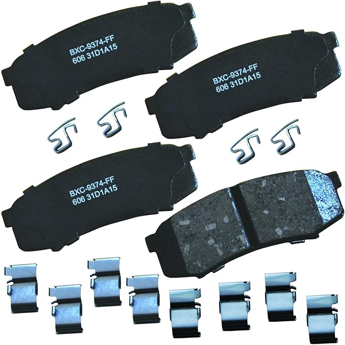 Bendix Premium SBC606 Ceramic Rear Brake Pads for Select Models Lexus GX460, GX470, LX450, Mitsubishi Montero, Montero Sport, Toyota 4Runner, FJ Cruiser, Land Sequoia