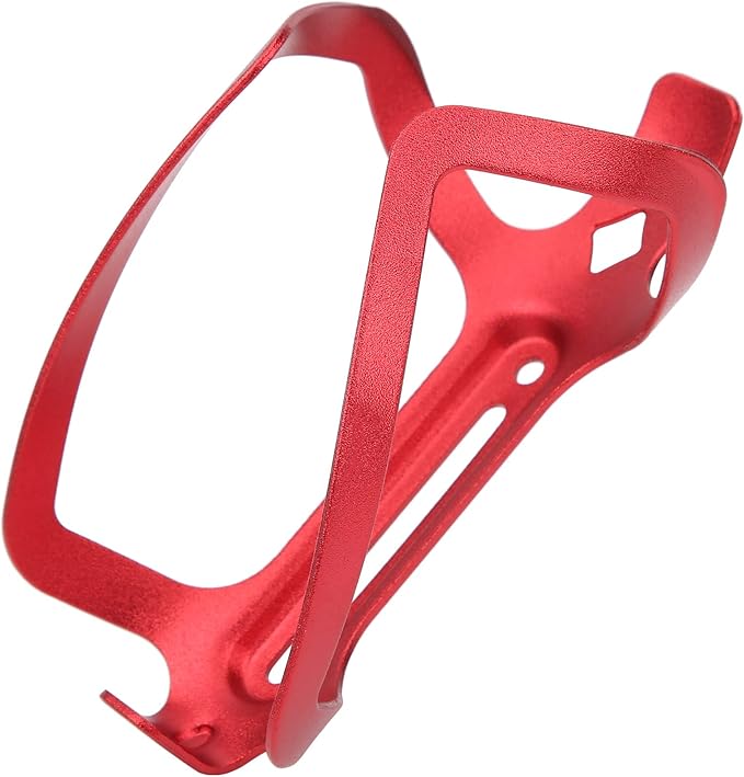 Aluminum Alloy Cage Cage Bouteille, Light Support for Folding Bikes on Road, Black Accessories (Red)