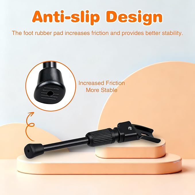 Kids Bike Kickstand for 14/16/20 inch Bicycle Adjustable Center Mount Stand Steel