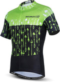 Cycling Jersey Men USA Summer Bike Short Sleeve 3-Pockets Breathable Quick-Dry Shirt S-3XL