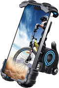 Lamicall Bike Phone Holder, Motorcycle Phone Mount - Motorcycle Handlebar Cell Phone Clamp, Scooter Phone Clip for iPhone 14 Plus/Pro Max, 13 Pro Max, S9, S10 and More 4.7" - 6.8" Smartphones, Blue