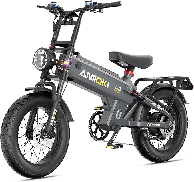 Electric Bike for Adults,200 Miles Long Range Commuter City Ebike with 1400/1600/1800W Motor and 48/52V 60/70Ah Battery,28+MPH Speed Fat Tire Electric Bicycle