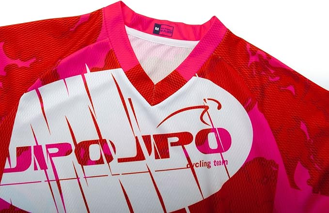 JPOJPO Men's Mountain Bike Jersey Long Sleeve MTB Off-Road Racing Downhill Motocross Shirts Quick Dry&Moisture-Wicking Tops
