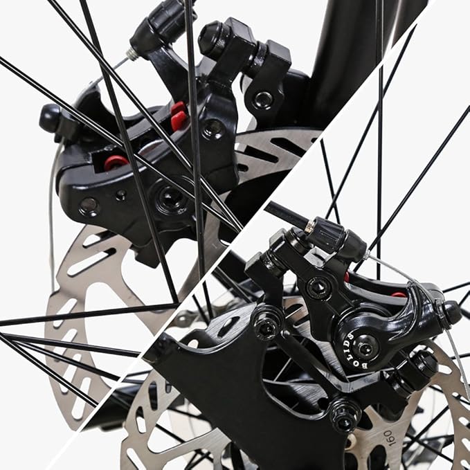 EUROBIKE Mountain Bike, 21 Speed, 26/27.5 Inches, Dual Suspension, Folding, for Men