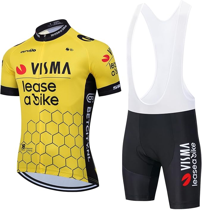 Cycling Jersey Men Set Bib Shorts Set Summer Mountain Bike Bicycle Suit Anti-UV Bicycle Team Racing Uniform Clothes