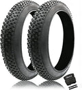 20, 24, 26 Inch Fat Bike Tires, 3.0/4.0 Width with Inner Tubes, Puncture Proof All Terrain Snow Sand Off Road, E-Bike Replacement for Mountain/Commuter/Beach Cruiser