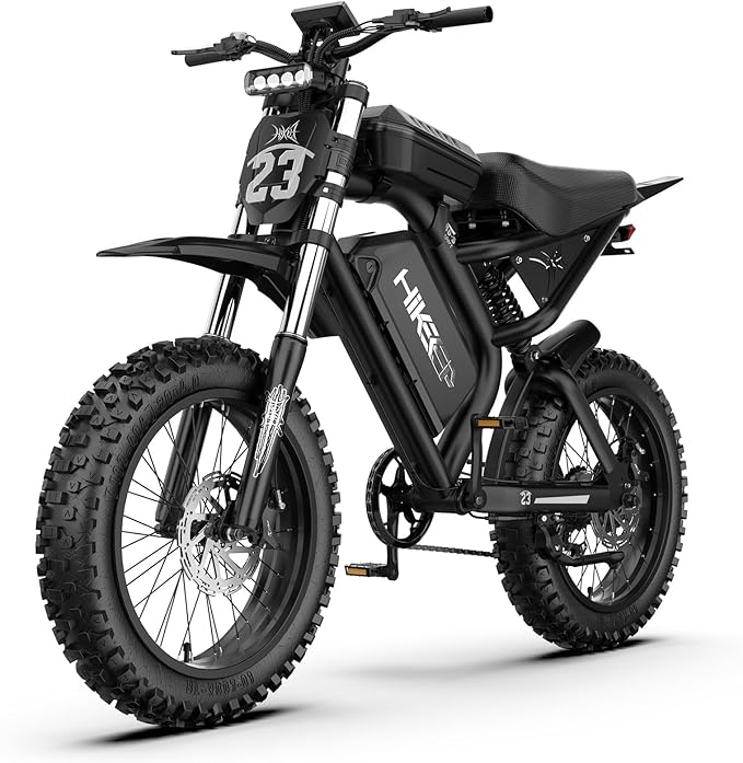 Electric Dirt Bike for Adults - Peak 1500W/3000W Electric Bikes, 48V/52V 15.6Ah/25Ah/40Ah, 50-100 Mile Range(PAS Mode), 16/20 Inch All-Terrain Fat Tire Motorcycle