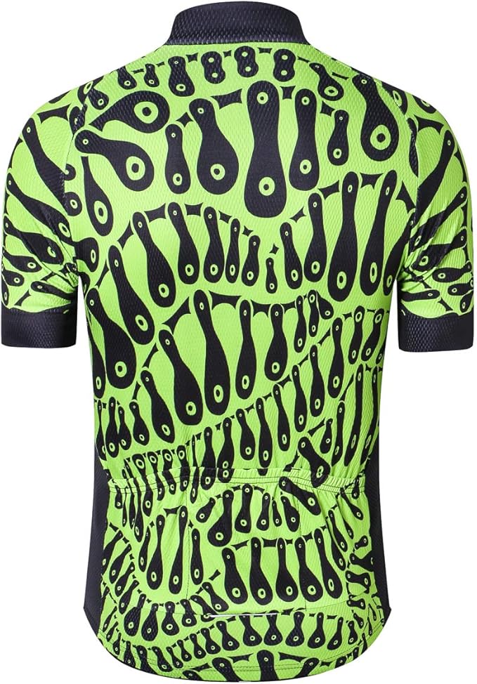 Weimostar Men's Cycling Jersey Short Sleeve Bike Clothing Multicolored Diamond