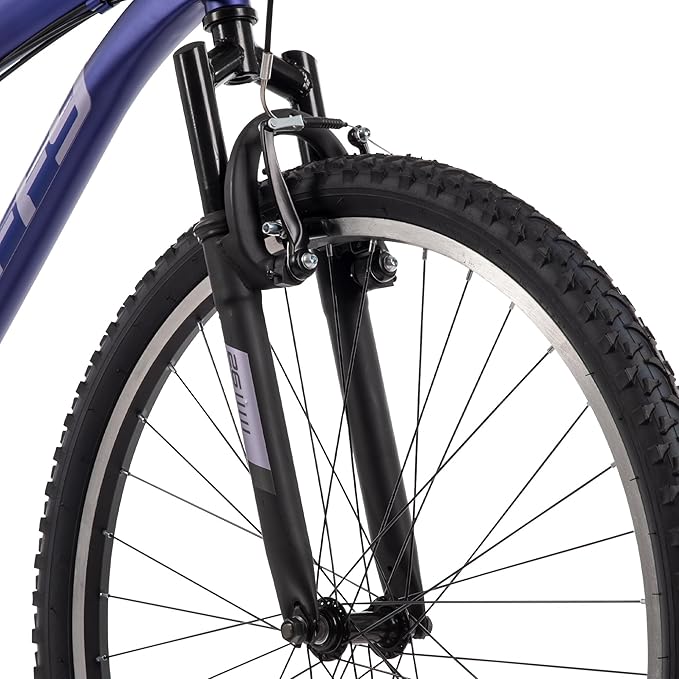 Huffy Stone Mountain Bike for Men and Women, 20”/24”/26”, 6-Speed (20”) or 21-Speed, Front or Dual Suspension (Varies), Multiple Colors, Adjustable Saddle, Shimano Equipped, All-Terrain Tires