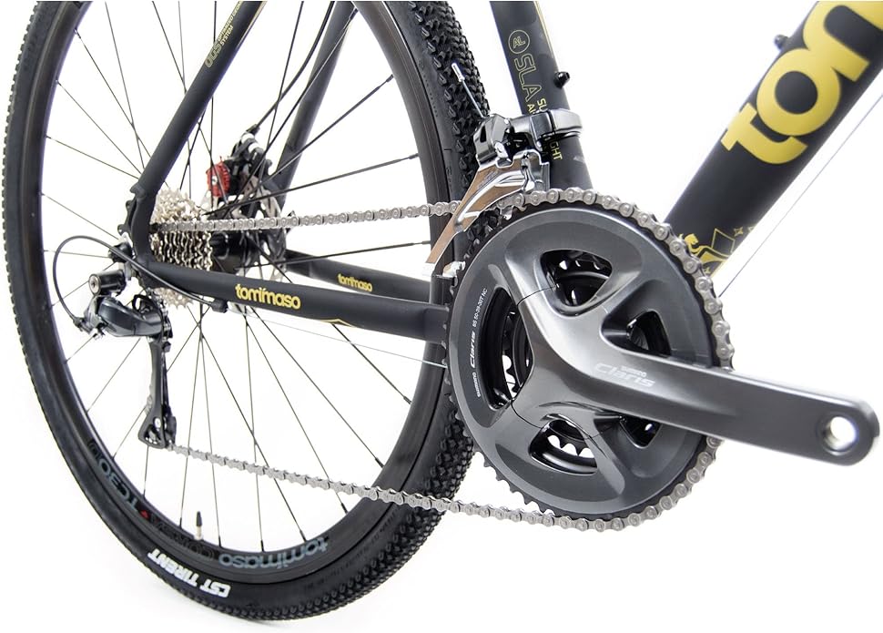 Tommaso Sterrata Sport Performance Aluminum Gravel Bike Carbon Fork Shimano Claris 24 Speeds Road Bicycle Men Road Bikes for Men