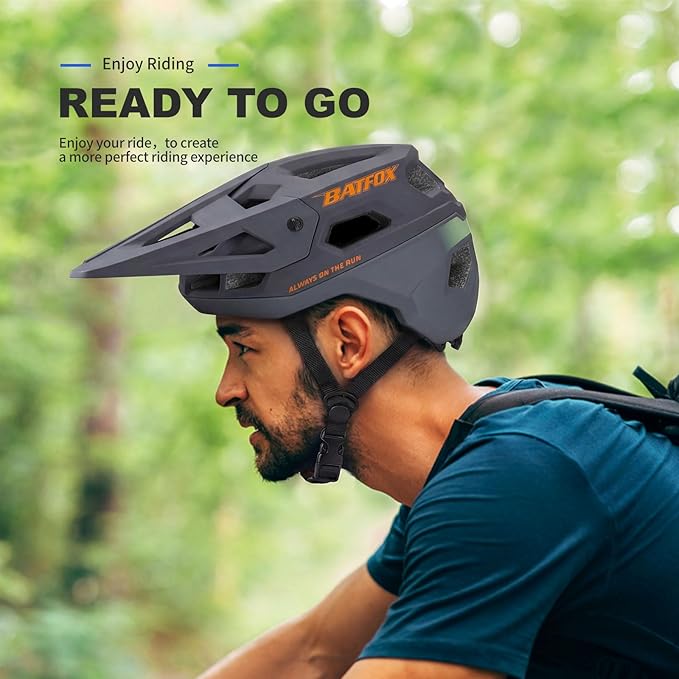 BATFOX Bike Helmet,Mountain Bike Helmet Helmets for Men Women Adults Youth