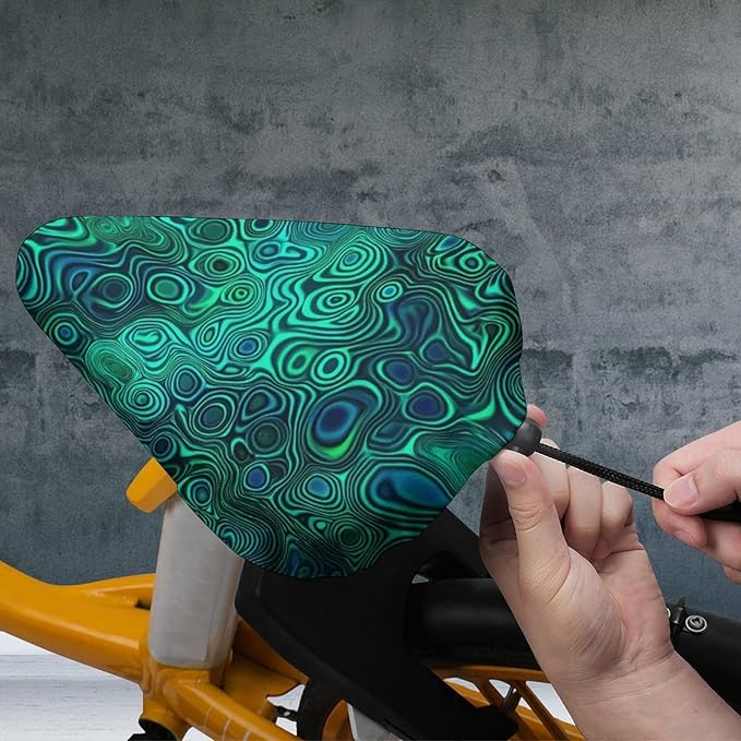 Adjustable Exercise Bike Seat Cover, Soft Cushion Indoor Outdoor Dust Resistant Protection