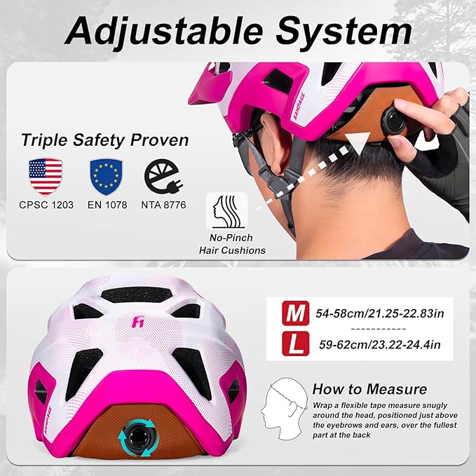 KINGBIKE NTA-8776 Mountain Bike Helmet Professional Ebike Helmets with 3-Level Adjustable Visor & Camera Mount E-MTB Helmet for Adults Men Women Youth E-Bike Safety Certified