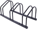 ZeHuoGe Bikes Floor Stand, Bike Parking Rack Garage Bike Storage Stand Indoor/Outdoor 22-28" Wheel Stand, Max Tire Width 2.15" (Black, 3 Bikes)