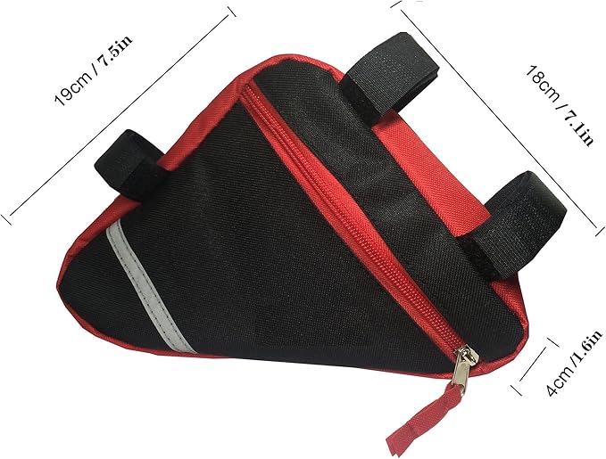MOOCY Bike Bag, Bicycle Frame Bag,Cycling Accessories Pack for Phone, Wallet, Keys, Tools, Use for Road Bike MTB Commute Bicycle Bike Accessories