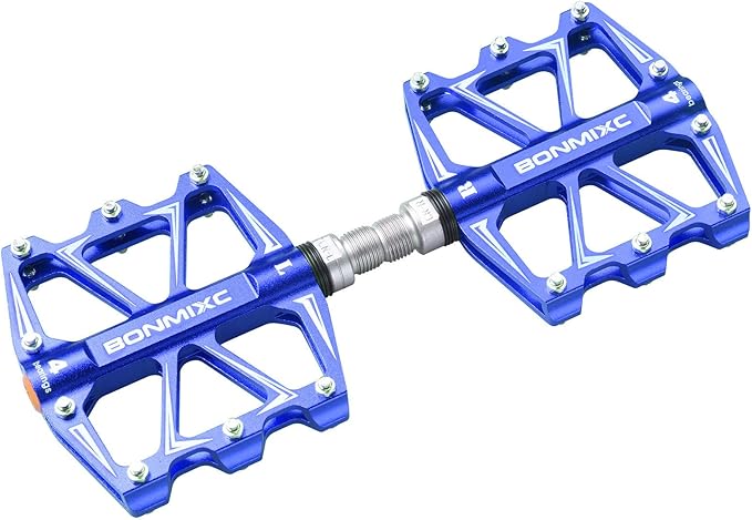 Mountain Bike Pedals 9/16" Alloy Lightweight MTB Pedals Sealed Bearing Flat Road Pedals