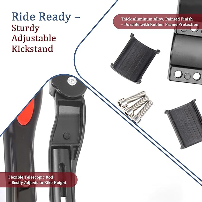 Bicycle Kickstand for Giant Trance Advanced Pro 29 2 2021 - Adjustable Bike Kickstand - Non-Slip Foot, Easy Install, Aluminum Alloy Material, Stable and Durable Support - Bike Stand