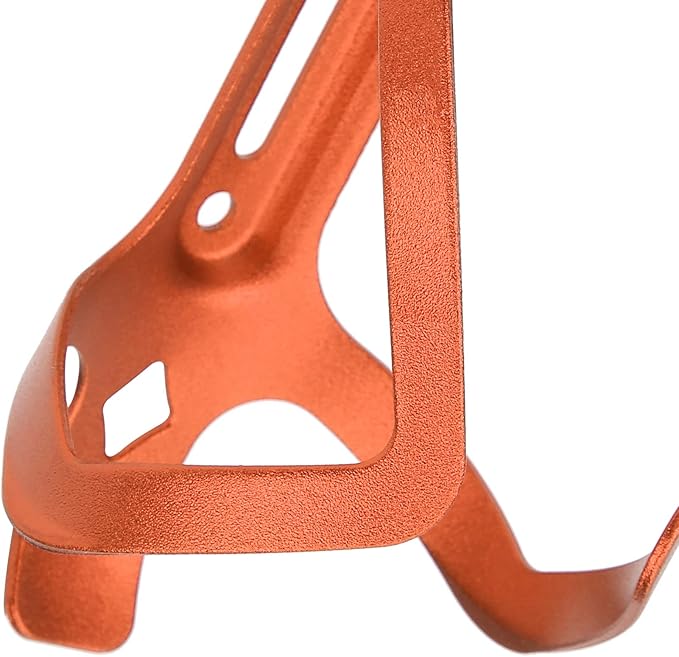 Aluminum Alloy Cage Cage Bouteille, Light Support for Folding Bikes on Road, Black Accessories (Orange)