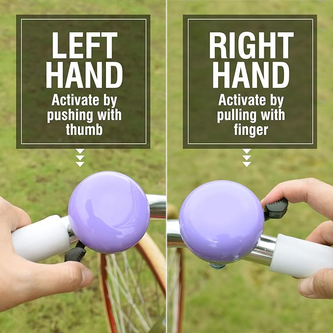 MARQUE Beach Cruiser Bike Bell – Classic Bicycle Bell Design for Adults and Kids with Traditional Ring Sound
