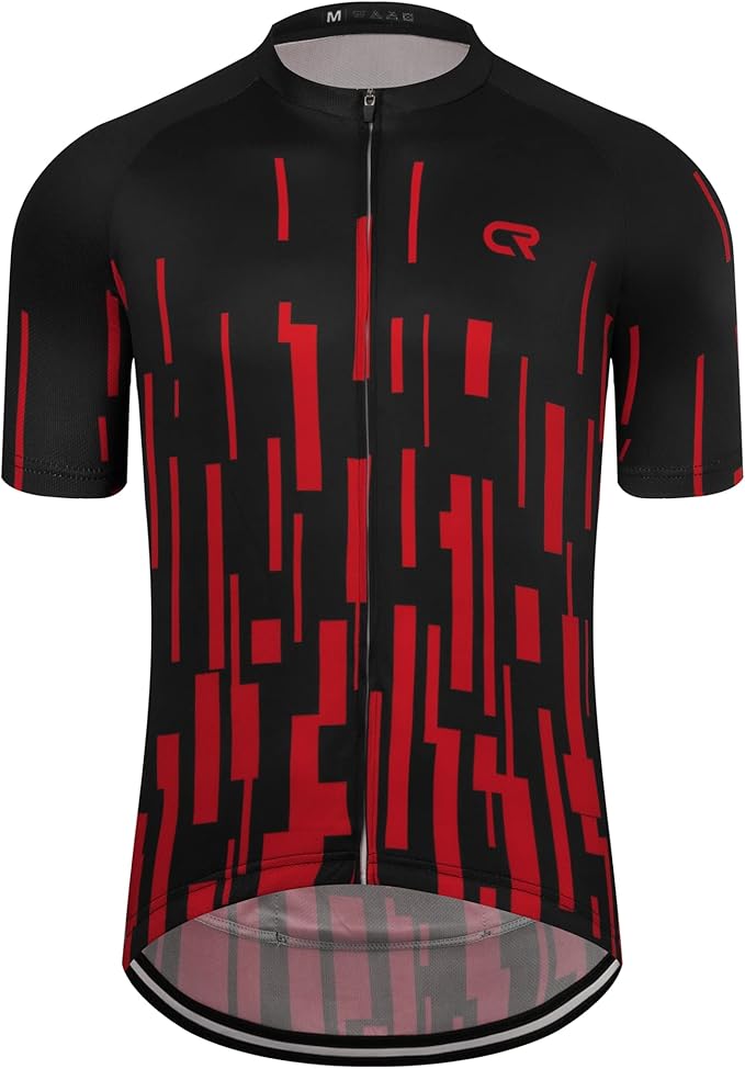 Coconut Ropamo CR Mens Cycling Jersey Short Sleeve Road Bike Shirt with 3+1 Zipper Pockets Breathable Quick Dry